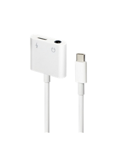 Аудио адаптер Cablexpert A-CM-3.5FP-01, USB Type-C (M) - 3.5mm 4-pin (F), 0,01м, Белый 2