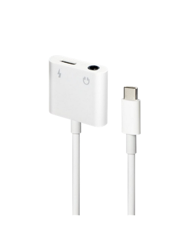 Audio Adaptor Cablexpert A-CM-3.5FP-01, USB Type-C (M) - 3.5mm 4-pin (F), 0,01m, Alb
