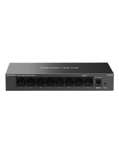 Сетевой коммутатор MERCUSYS MS108GS, 8x 10/100/1000 Мбит/с