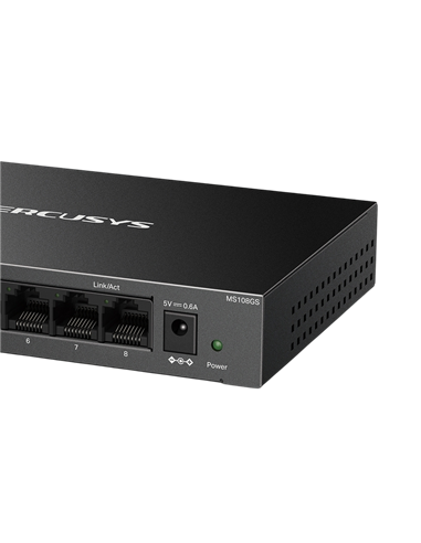 Сетевой коммутатор MERCUSYS MS108GS, 8x 10/100/1000 Мбит/с