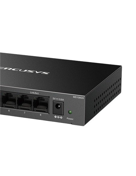 Сетевой коммутатор MERCUSYS MS108GS, 8x 10/100/1000 Мбит/с