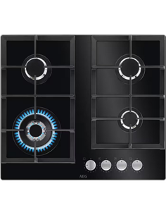 Газовая варочная панель AEG HKB64420NB, Чёрный