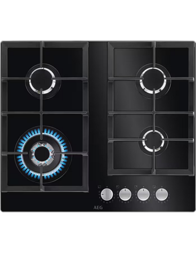 Газовая варочная панель AEG HKB64420NB, Чёрный