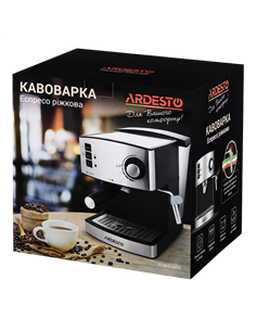 Cafetiera manuala Ardesto YCM-E1600, 850W, Oțel inoxidabil 2
