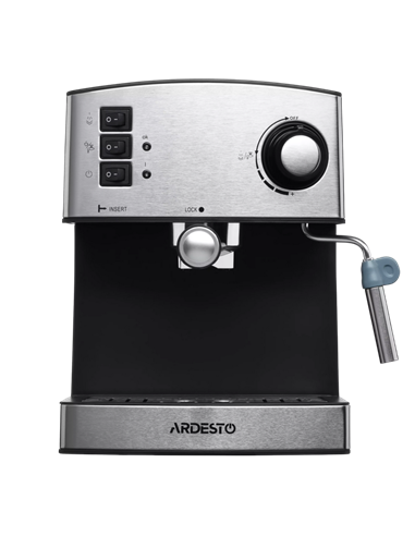 Cafetiera manuala Ardesto YCM-E1600, 850W, Oțel inoxidabil