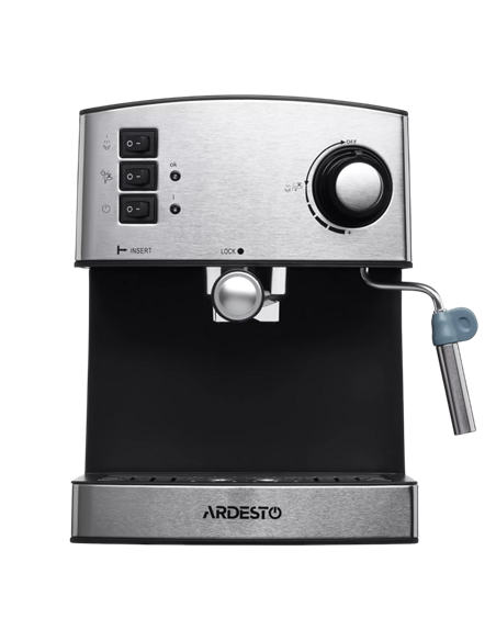 Cafetiera manuala Ardesto YCM-E1600, 850W, Oțel inoxidabil