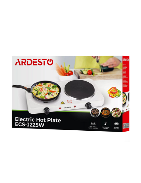 Электрическая настольная плита Ardesto ECS-J225W, Белый