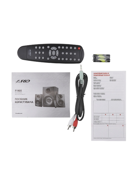 Sistem audio 2.1 CH F&D F190X, Negru
