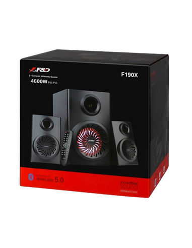 Sistem audio 2.1 CH F&D F190X, Negru