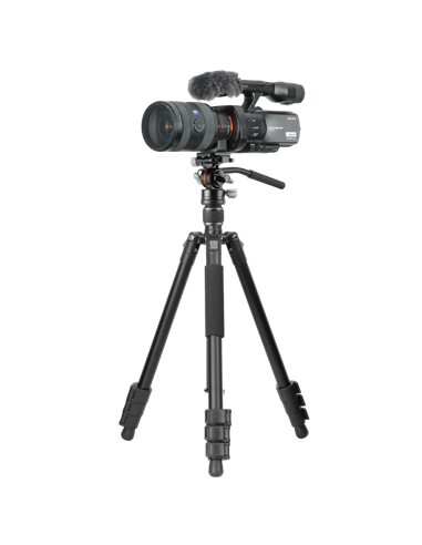 Штатив для видеокамер Vanguard VESTA GO 264AV12, Видеоголовка, Чёрный
