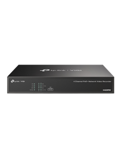 Видеорегистратор TP-LINK VIGI NVR1004H-4P, Чёрный