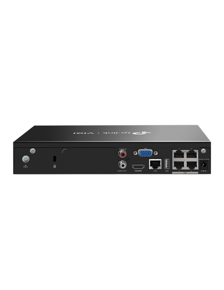 Înregistrator video TP-LINK VIGI NVR1004H-4P, Negru
