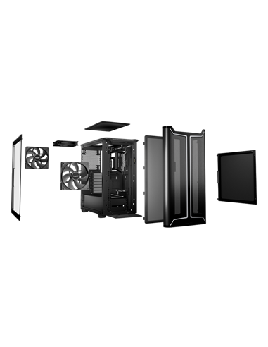 Carcasă PC be quiet! Pure Base 501 DX, Midi-Tower, Fără PSU, Negru