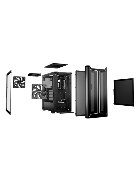 Carcasă PC be quiet! Pure Base 501 DX, Midi-Tower, Fără PSU, Negru