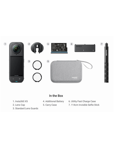 Экшн-камера Insta360 X5 Essentials Bundle, Черный