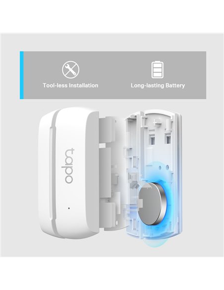 Умный контактный датчик TP-LINK Tapo T110, Белый