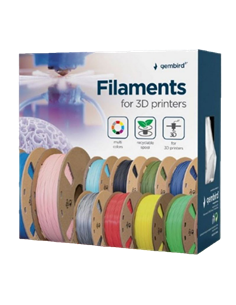 Filament pentru imprimantă 3D Gembird 3DP-PLA-01-MTW, PLA, Alb Mată, 1.75 mm, 1kg 2