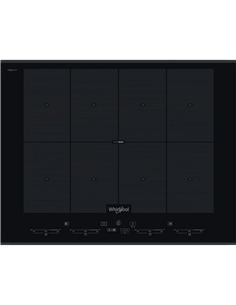 Plită cu inducție Whirlpool SMO 658C/BT/IXL, Negru