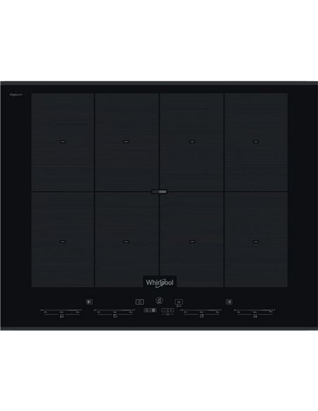 Plită cu inducție Whirlpool SMO 658C/BT/IXL, Negru