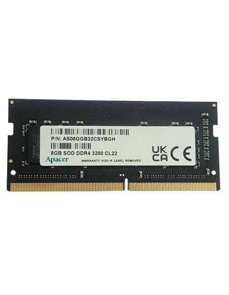 Оперативная память Apacer AS08GGB32CSYBGH, DDR4 SDRAM, 3200 МГц, 8Гб Оперативная память Apacer AS08GGB32CSYBGH, DDR4 SDRAM, 3200 МГц, 8Гб