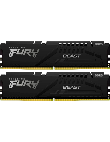 Оперативная память Kingston FURY Beast, DDR5 SDRAM, 6000 МГц, 16Гб, KF560C30BBEK2-16