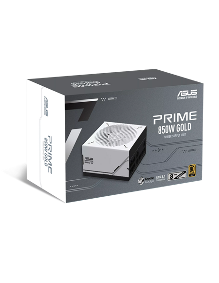 Sursă Alimentare PC ASUS PRIME-AP-850G-WHITE-GOLD, 850W, ATX, Complet modular