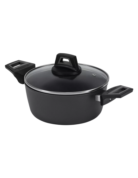 Кастрюля Polaris Graphit-20C, 2,2л, 20см, Чёрный