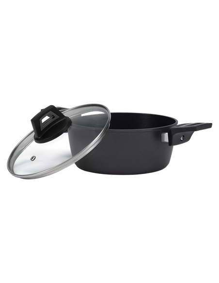 Кастрюля Polaris Graphit-20C, 2,2л, 20см, Чёрный