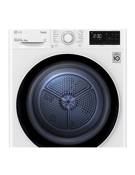 Uscător de rufe LG RH80V3AV6N, 8kg, Alb