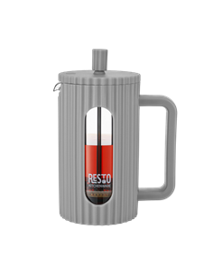 Cafetiera French Press RESTO 90532, 0,6L, Gri deschis 2