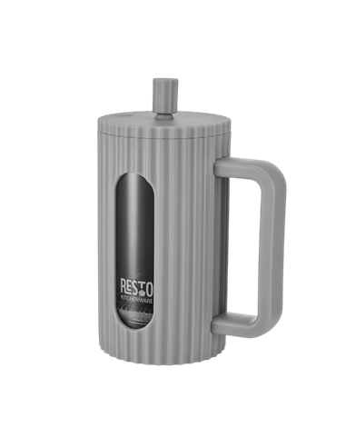 Cafetiera French Press RESTO 90532, 0,6L, Gri deschis