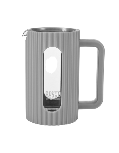 Cafetiera French Press RESTO 90532, 0,6L, Gri deschis