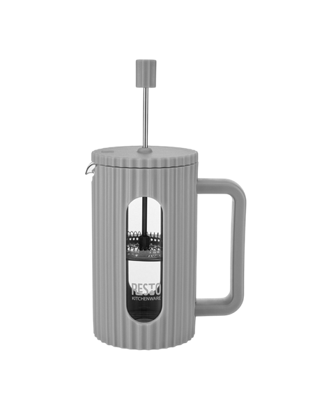 Cafetiera French Press RESTO 90532, 0,6L, Gri deschis