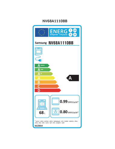 Cuptor Electric Samsung NV68A1110BB/WT, Negru