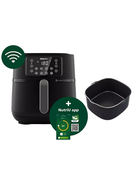 Friteuză cu aer cald Philips HD9285/93, Negru