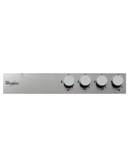 Plită pe gaz Whirlpool GMA 6422/IX, Oțel inoxidabil