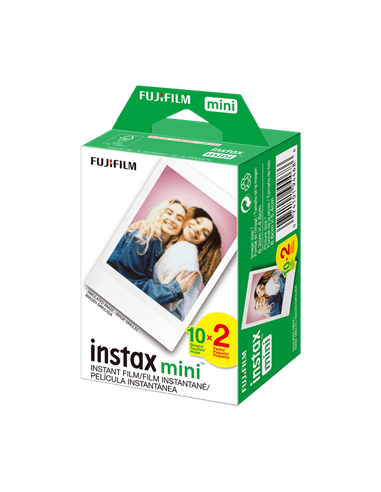 Hârtie foto instax Mini Film Twin Pack, 20 buc, Alb