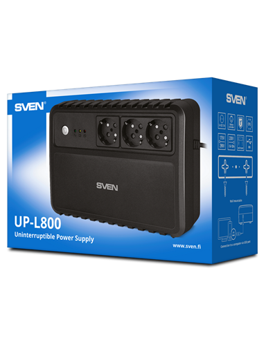 Sursă de alimentare neîntreruptibilă SVEN UP-L800, , 800VA, 