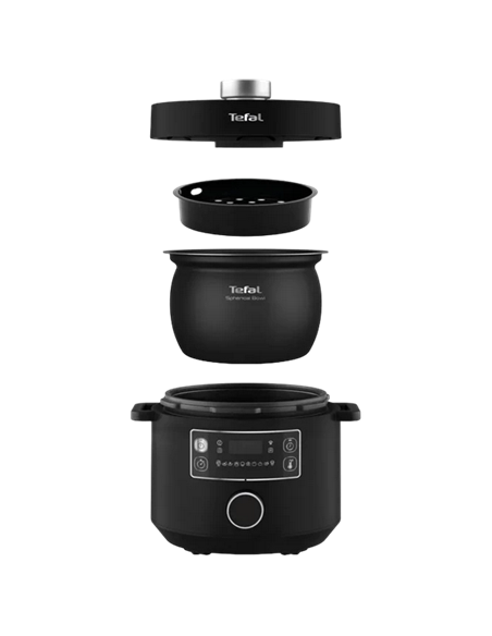 Aparat de gătit multifuncțional sub presiune Tefal CY754830, Negru