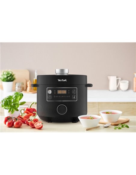 Aparat de gătit multifuncțional sub presiune Tefal CY754830, Negru