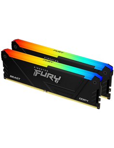 Memorie RAM Kingston FURY Beast RGB, DDR4 SDRAM, 3200 MHz, 16GB, KF432C16BB2AK2/16