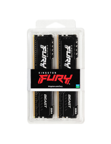 Memorie RAM Kingston FURY Beast, DDR4 SDRAM, 3200 MHz, 64GB, KF432C16BBK2/64