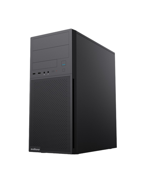 Компьютерный корпус Sohoo 2816BK, Midi-Tower, ATX, Чёрный