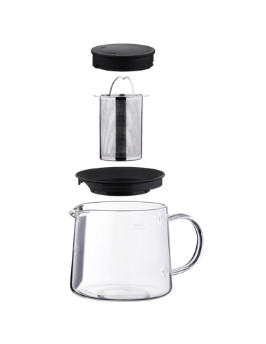 Ceainic cu infuzor Ardesto AR0710FP, 1L, Transparent