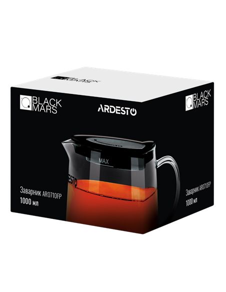 Ceainic cu infuzor Ardesto AR0710FP, 1L, Transparent Ceainic cu infuzor Ardesto AR0710FP, 1L, Transparent