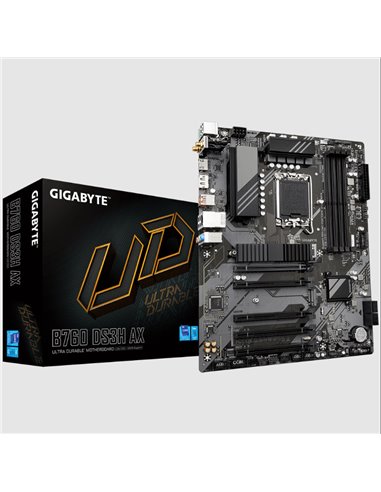 Материнская плата Gigabyte B760 DS3H AX, LGA1700, Intel B760, ATX