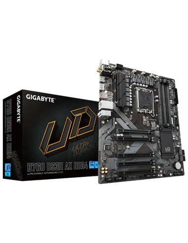 Материнская плата Gigabyte B760 DS3H AX, LGA1700, Intel B760, ATX