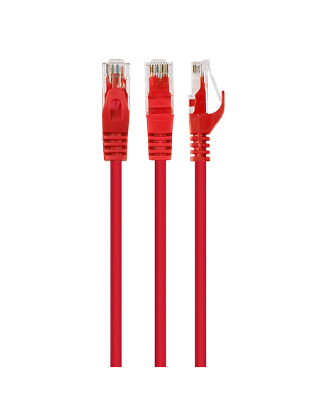 Патч-корд Cablexpert PP6U-0.25M/R, Cat6 UTP, 0,25м, Красный