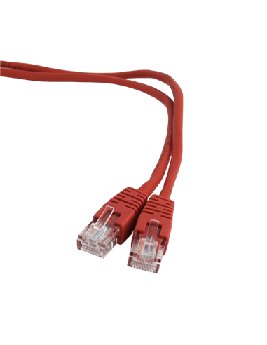 Патч-корд Cablexpert PP6U-0.25M/R, Cat6 UTP, 0,25м, Красный