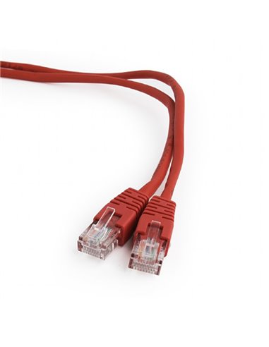 Patch cord Cablexpert PP6U-0.25M/R, Cat6 UTP, 0,25m, Roșu